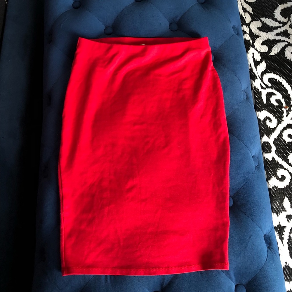 Red women’s Pencil skirt